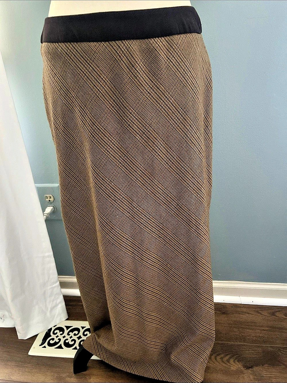 Norton Maxi Skirt Brown & Black Size 8P